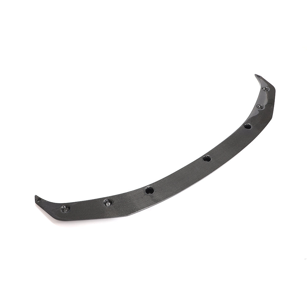 Carbon GTS front splitter for BMW M2 Competition by 72Design, showing the aerodynamic design and sleek finish.