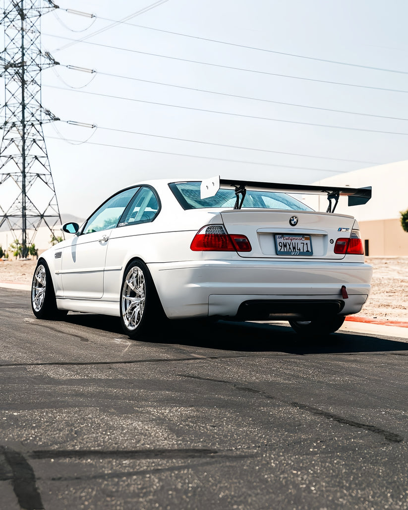 Ridgeline Motorsport Wing V2 spoiler made of autoclaved pre-preg dry carbon fiber, designed for enhanced aerodynamics.