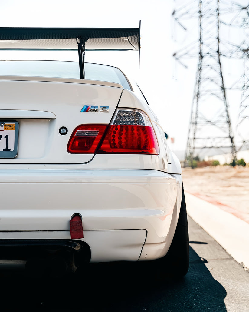 Ridgeline Motorsport Wing V2 spoiler made of dry carbon, autoclaved pre-preg construction, designed for high-performance vehicles.