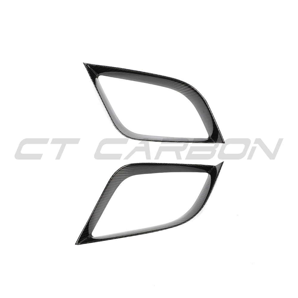 CT Carbon Porsche 911 991.2 GTS 2017-2019 carbon fibre bumper trim accessory showing detailed close-up of the sleek finish.