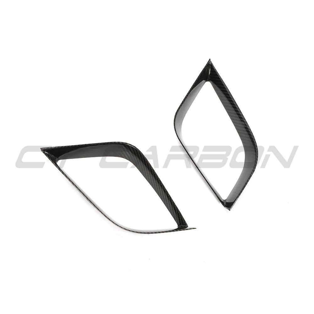 CT Carbon Porsche 911 991.2 GTS 2017-2019 carbon fibre bumper trim accessory showing close-up of textured black finish.
