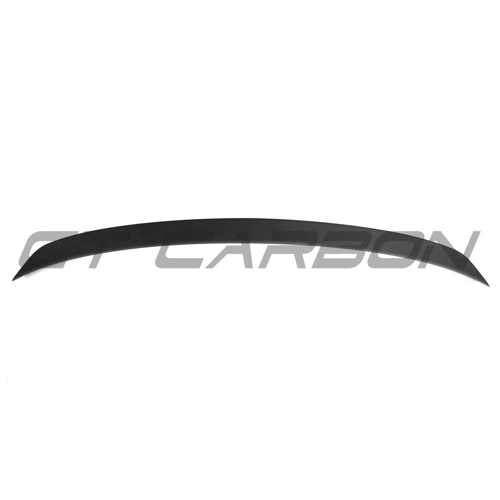 CT Carbon matte dry carbon fiber trunk spoiler for Audi A6/S6/RS6 C8 Avant 2019+ on car trunk with sleek design