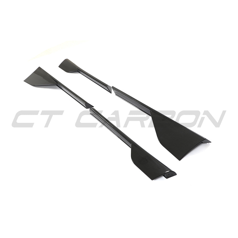 CT Carbon McLaren 570S full carbon fibre kit V1 installed on the car, showcasing sleek, lightweight carbon fibre components.