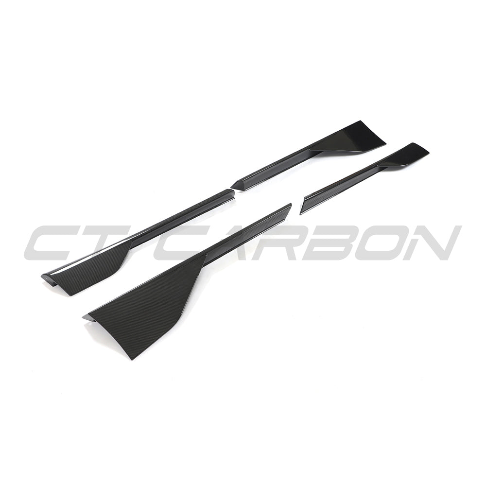 CT Carbon McLaren 570S full carbon fiber kit, showing various carbon fiber panels and aerodynamic components on the car.