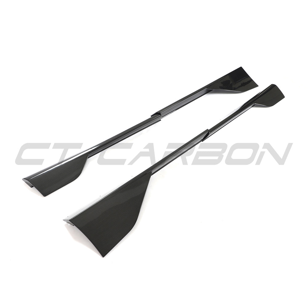 CT Carbon McLaren 570S full carbon fiber kit showing detailed components and sleek finish on the car's exterior.