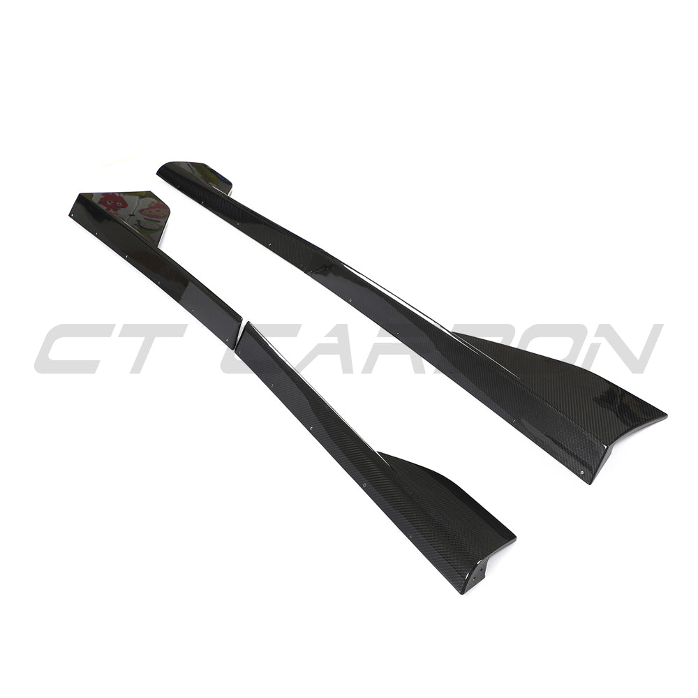 CT Carbon McLaren 570S full carbon fiber kit displaying sleek carbon fiber panels and detailed craftsmanship on the car.