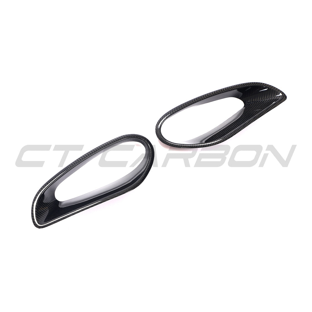 CT Carbon Porsche 911 991 Turbo carbon fiber air intake accessories, showcasing sleek, high-performance engine enhancements.