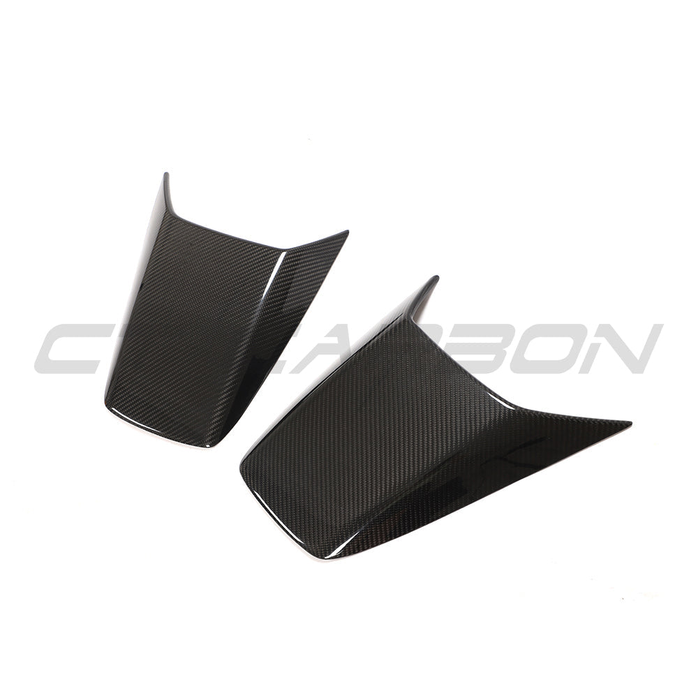 CT Carbon Porsche 911 991.2 GT3 2017-2021 carbon fibre rear scoop covers, close-up view showcasing sleek automotive accessories.
