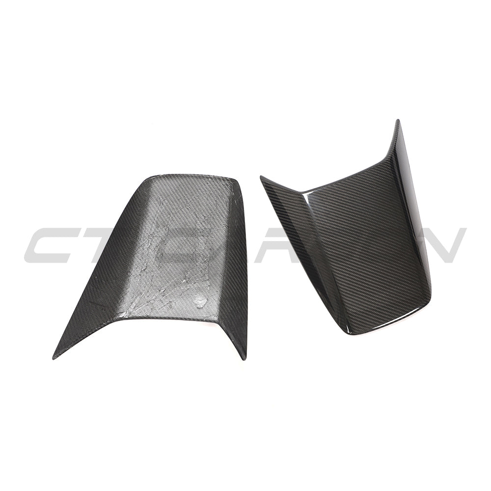 CT Carbon carbon fibre rear scoop covers for Porsche 911 991.2 GT3 (2017-2021) accessories, shown on the car's rear.