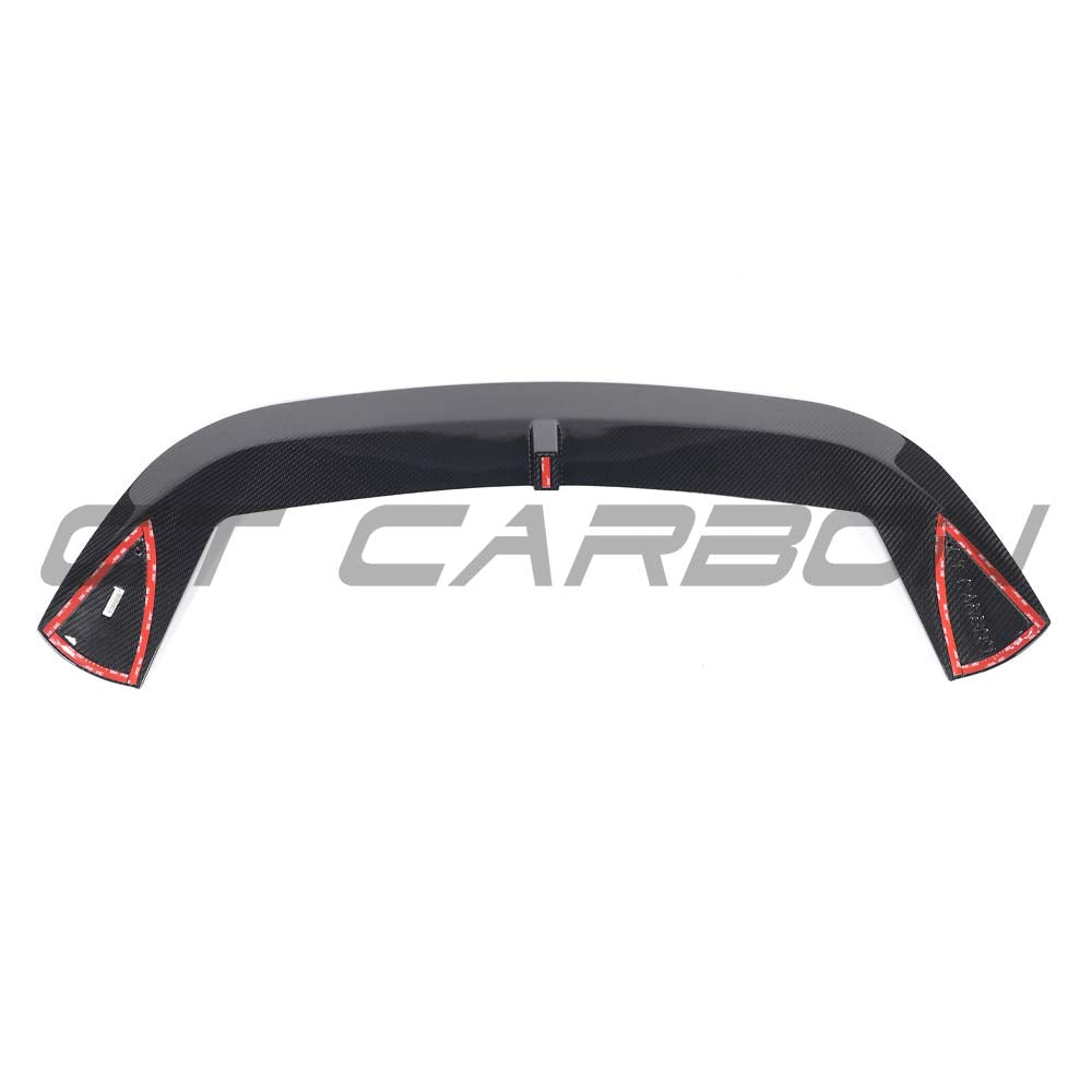 Carbon fibre spoiler for Audi A3/S3/RS3 8Y Sportback by CT Carbon, showcasing the sleek design and textured finish.