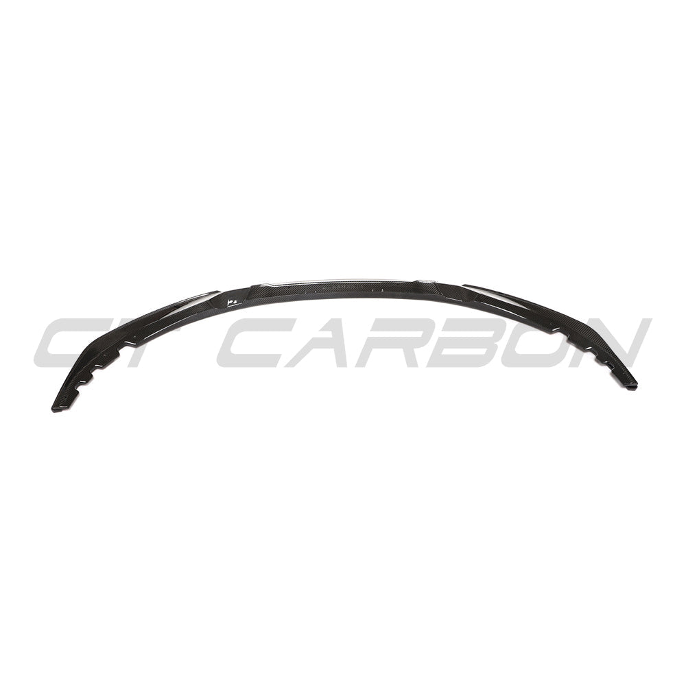 BMW G22 4 Series 2020+ CT Carbon V6 carbon fibre kit installed on the car, showcasing sleek, lightweight carbon fibre components.