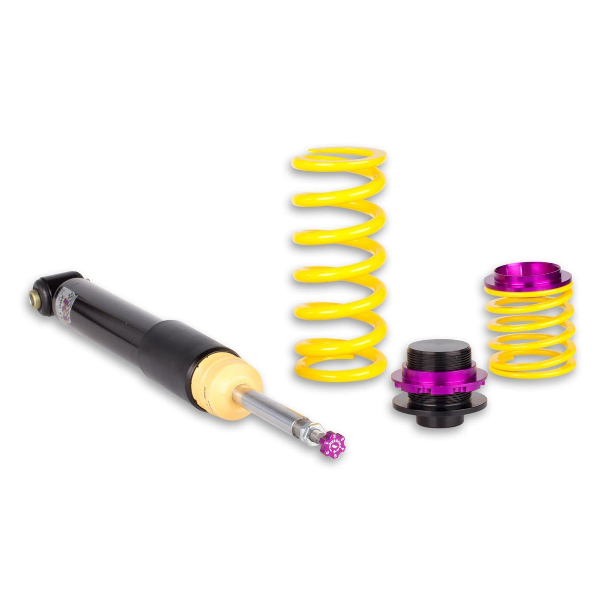 KW Suspension coilover kit for BMW M135i, M140i, M235i, M240i xDrive F20-F23 models, without EDC deactivation, adjustable suspension.