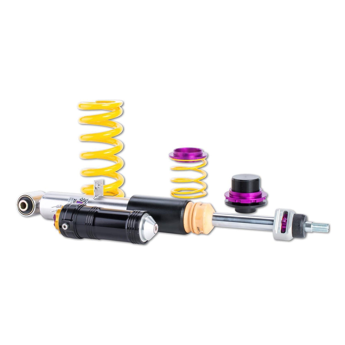 KW Suspension BMW M3/M4 ClubSport V4 coilover kit for F80/F82 models, featuring adjustable suspension components.