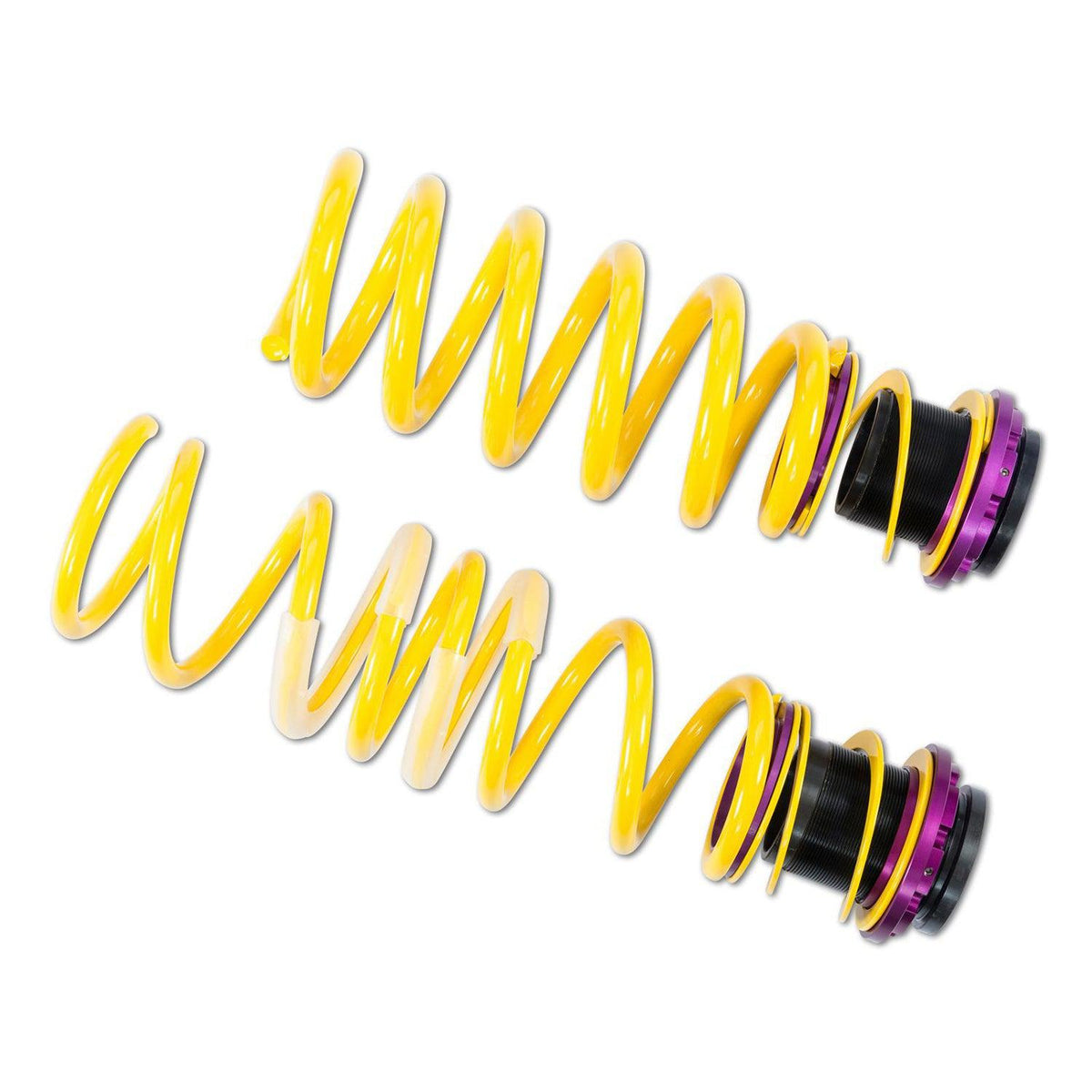 KW BMW M5 F90 height adjustable lowering spring kit for suspension coilovers, featuring coil springs with adjustable ride height.