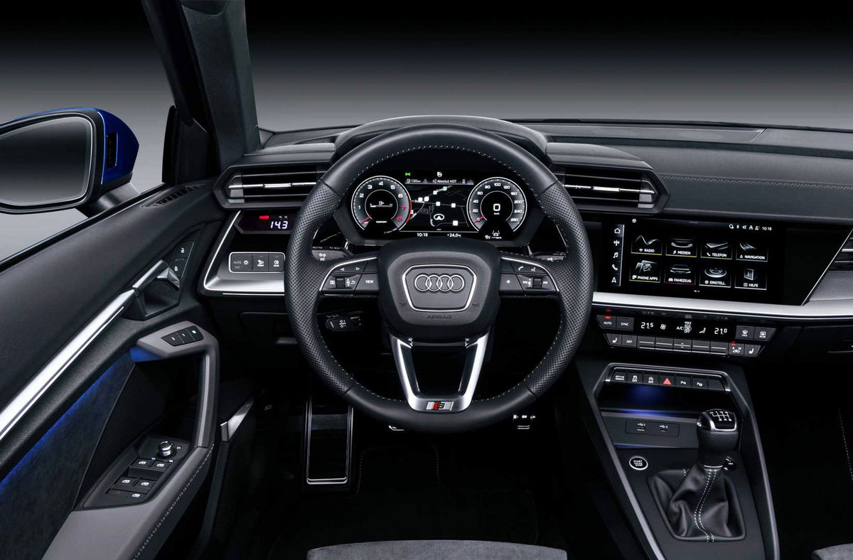 Audi A3 8Y analogue gauge by P3 Gauges, displaying detailed dial and needle for vehicle dashboard instrumentation.