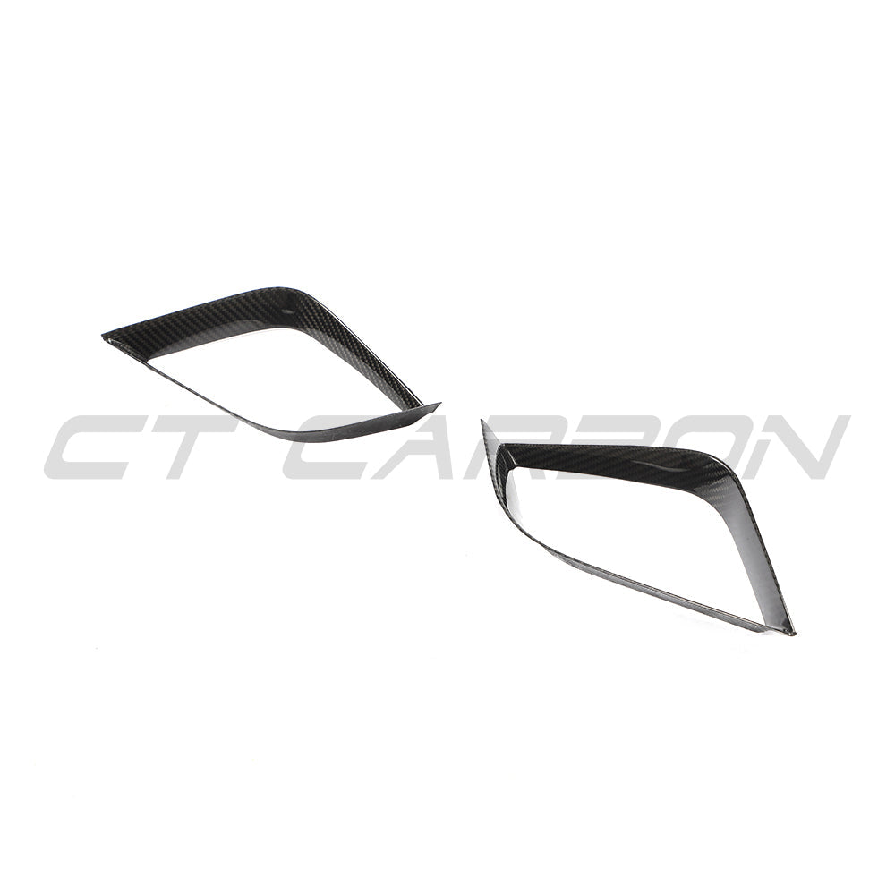 CT Carbon Porsche 911 991.2 GTS 2017-2019 carbon fibre bumper trim accessory, showcasing the sleek, textured finish.