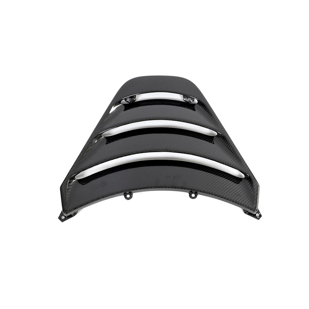CT Carbon McLaren 720S carbon fibre engine cover accessory showing sleek, lightweight design with detailed carbon fibre texture.