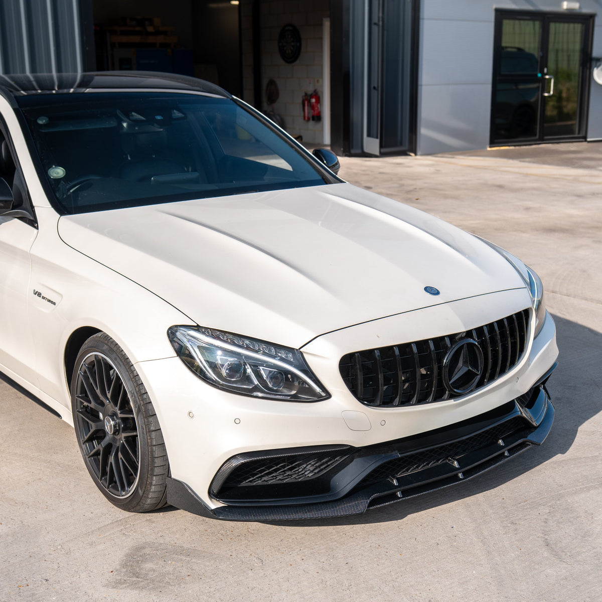 MERCEDES C63 W205 SALOON/ESTATE CARBON FIBRE SPLITTER - V1