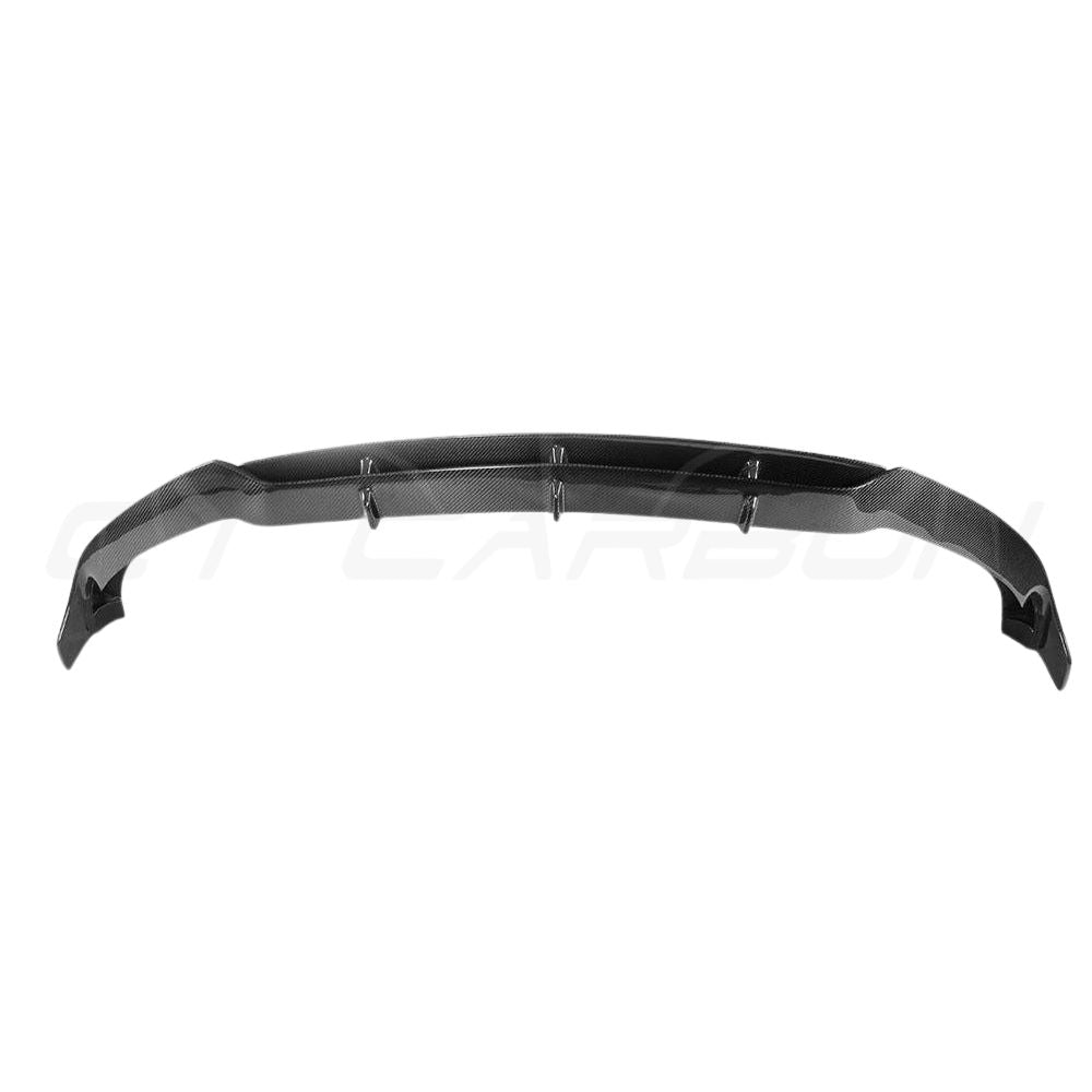Mercedes C63 W205 saloon estate carbon fibre splitter by CT Carbon, showcasing the sleek V1 split design on the front bumper.