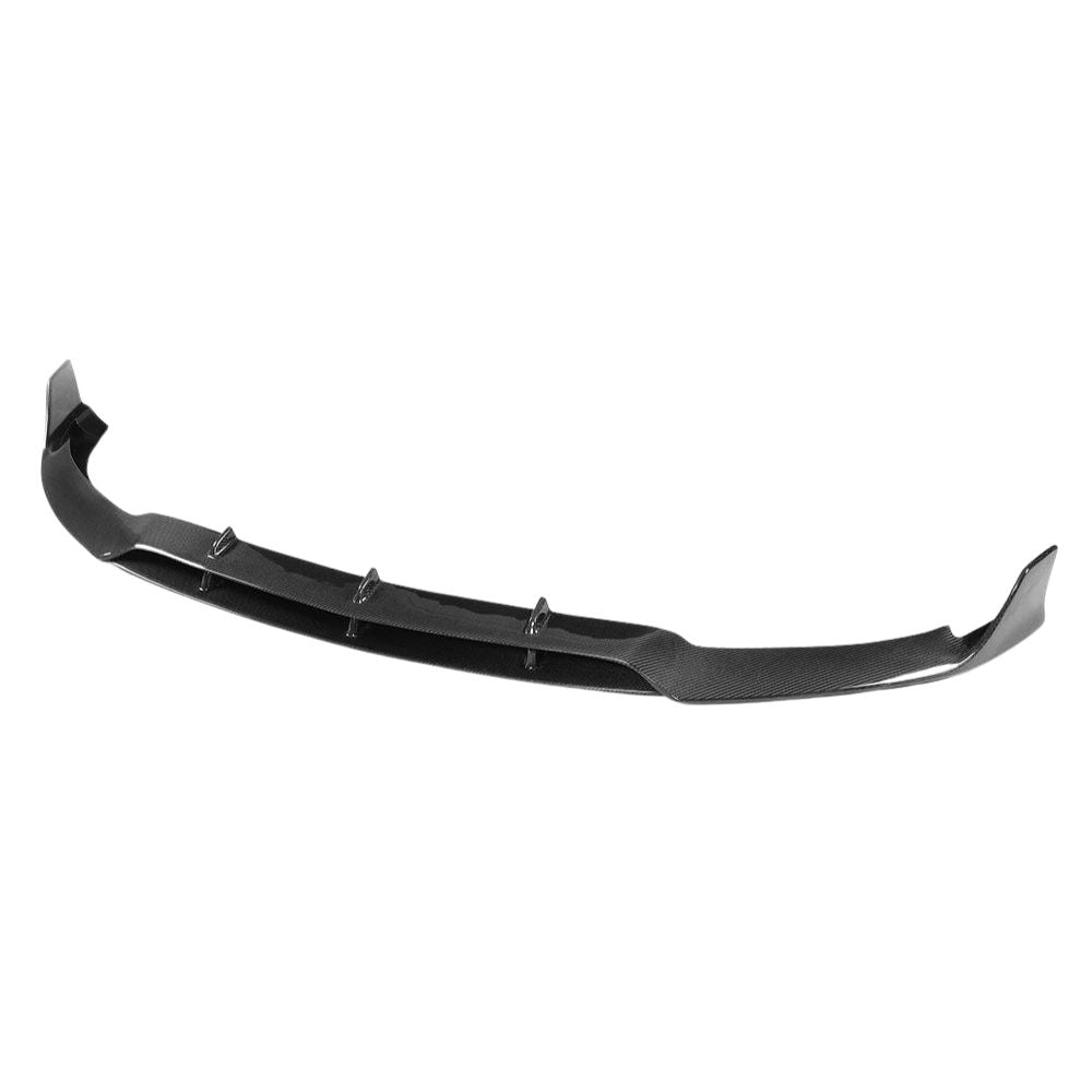 Mercedes C63 W205 estate carbon fibre splitter by CT Carbon, front aerodynamic car splitter with a sleek V1 design.