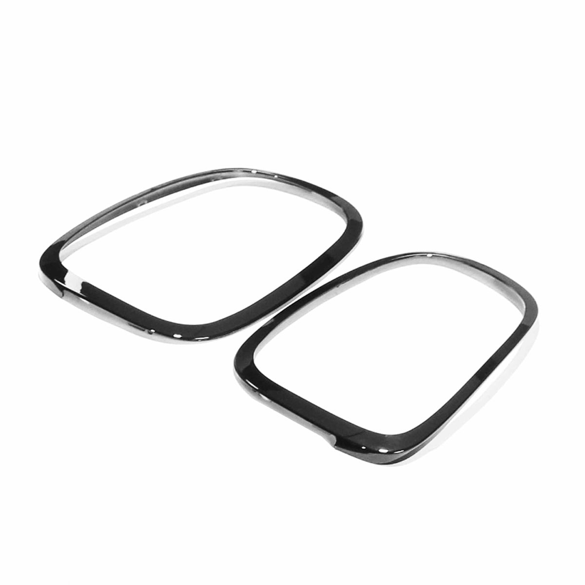 Mini Cooper S / JCW F56 gloss black rear light surround pack by CT Carbon, showcasing sleek, high-quality automotive accessories.