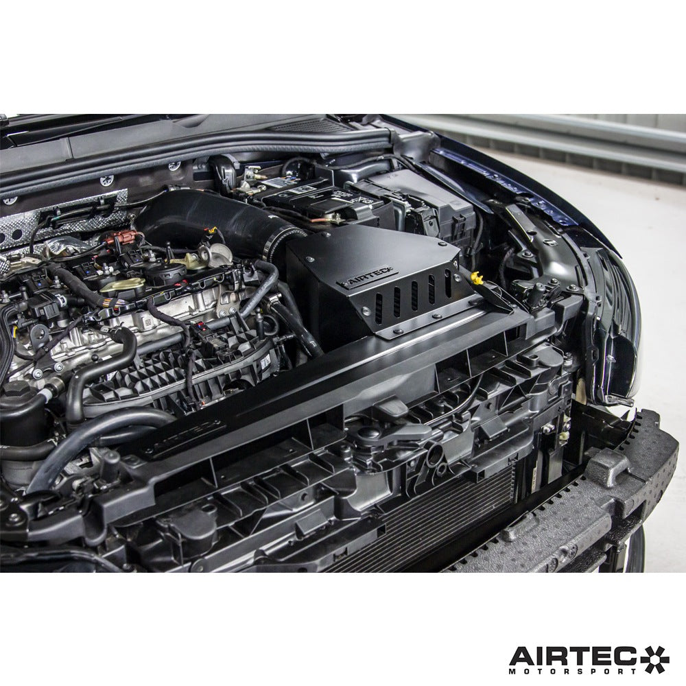 Airtec Motorsport enclosed induction kit hoses for 1.8 and 2.0 TSI EA888 Gen 3 & 4 engines, MK8R intake system.
