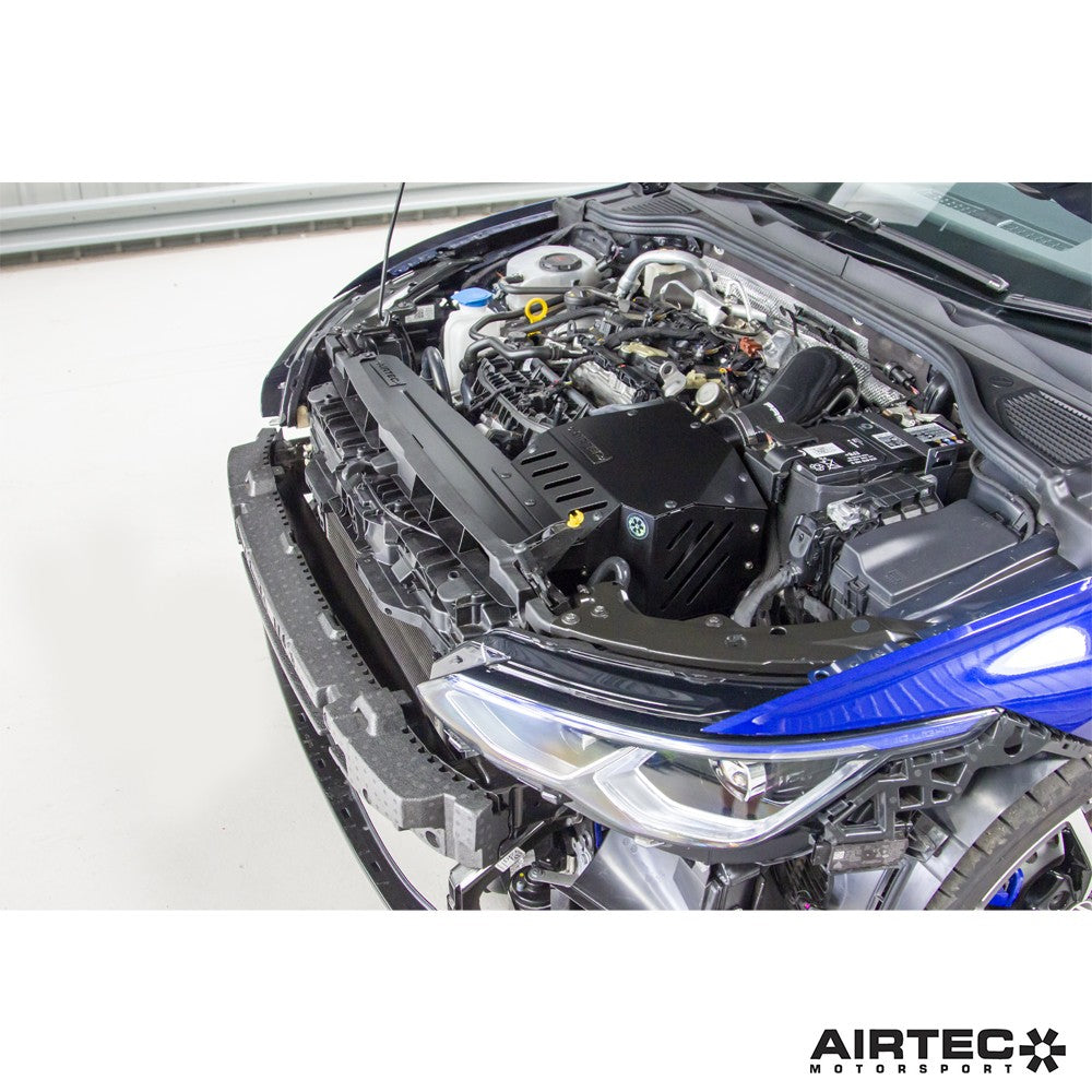 Airtec Motorsport enclosed induction kit hoses for 1.8 and 2.0 TSI EA888 engines, MK8R intake system, 2014 onwards.