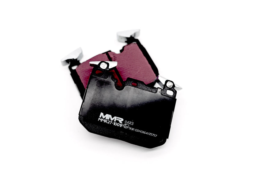 MMX Performance RP650 fast road brake pads for front of BMW F8x, F2x, F3x models, designed for improved braking performance.