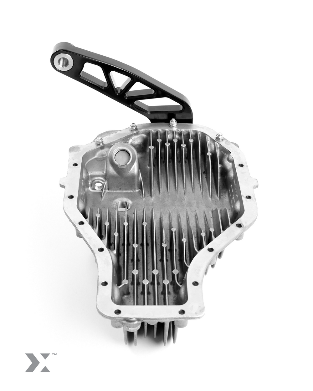 BMW G8x dual differential mount by MMX Performance, showing the sturdy metal mount with mounting holes for improved stability.
