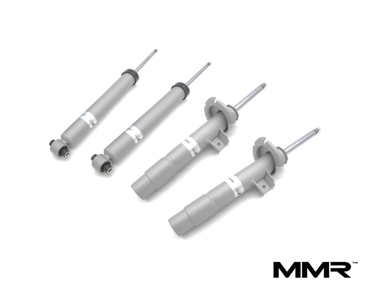 MMX Performance Sport Dampers suspension shocks for BMW F2x 1-Series and 2-Series, featuring Bilstein technology for enhanced ride.