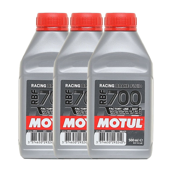 Motul RBF 700 Factory Line DOT 4 Racing Brake Fluid 1.5L (3 x 500ml)