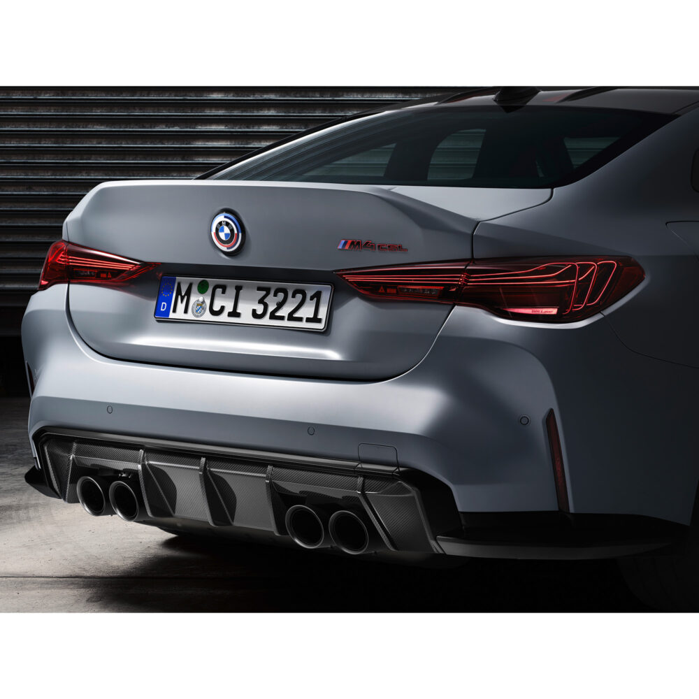 Genuine BMW G82 G83 LCI CSL laser tail light set for M4; OEM European spec, left-hand drive, high-quality automotive lighting