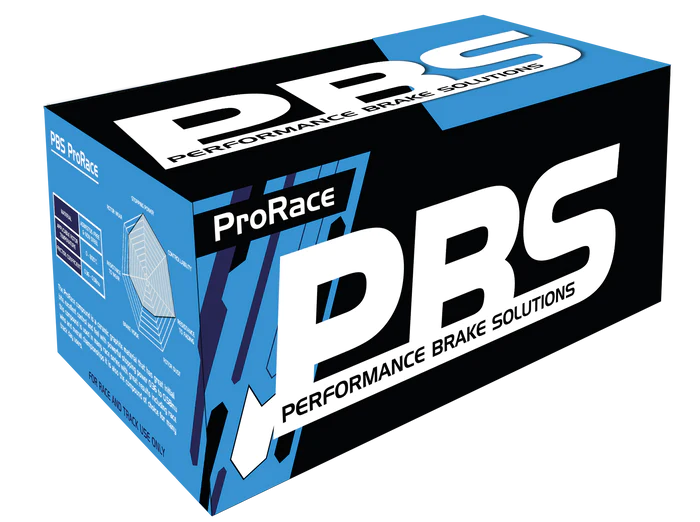 BMW 5 Series F10 PBS Performance Brake Pads in a box, showing the branded packaging and brake pad design for vehicle stopping power.