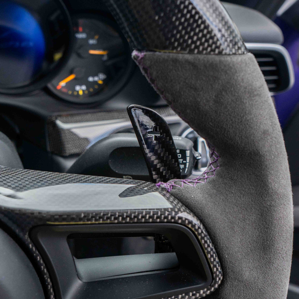 CT Carbon magnetic carbon fiber paddle shifters for Porsche 911, Cayman, Boxster, Cayenne, Macan 2013+ interior accessories