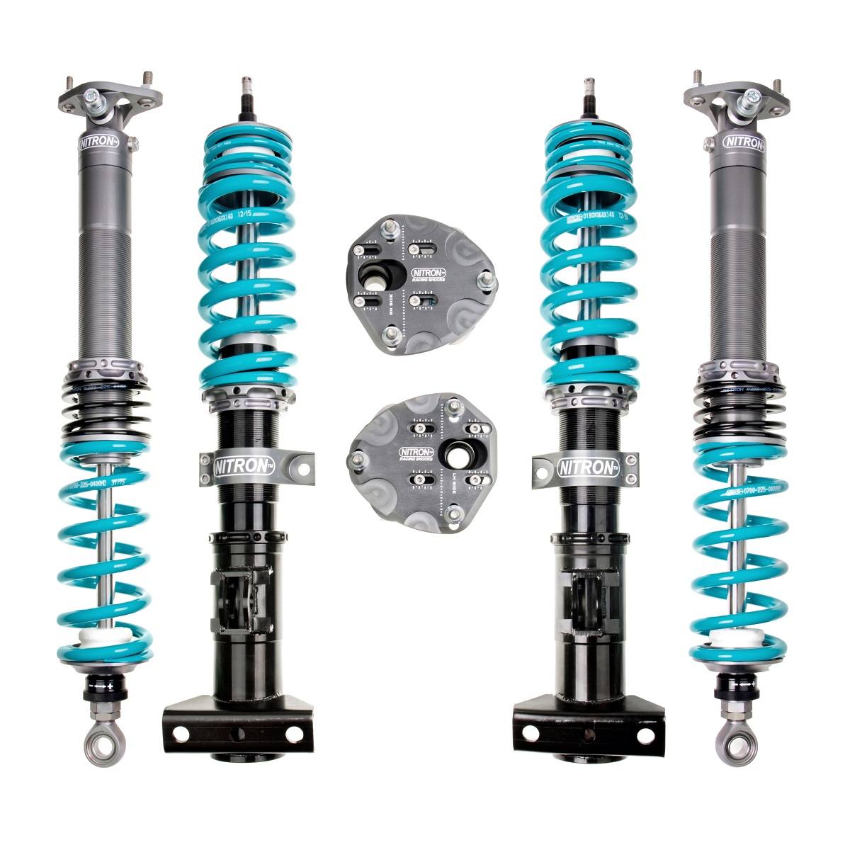Nitron Racing BMW E36 M3 (92-99) NTR R1 suspension coilover kit installed on the vehicle.