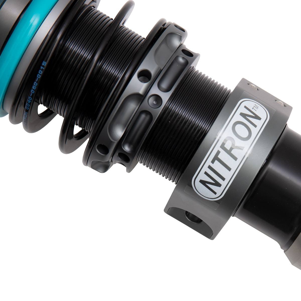 Nitron Racing BMW E36 M3 NTR R1 suspension coilover kit with strut components displayed.