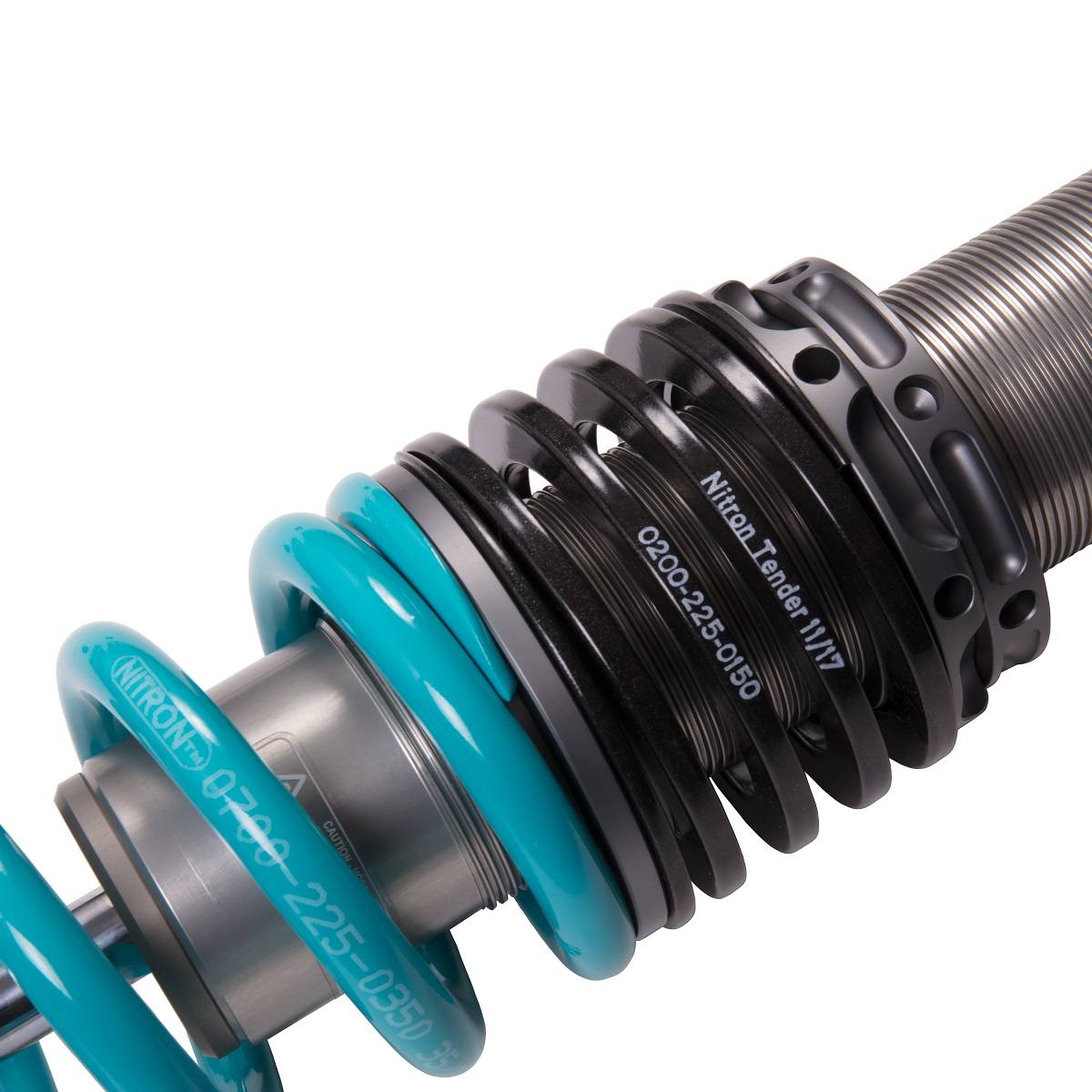 Nitron NTR R1 BMW rear damper and spring component detail