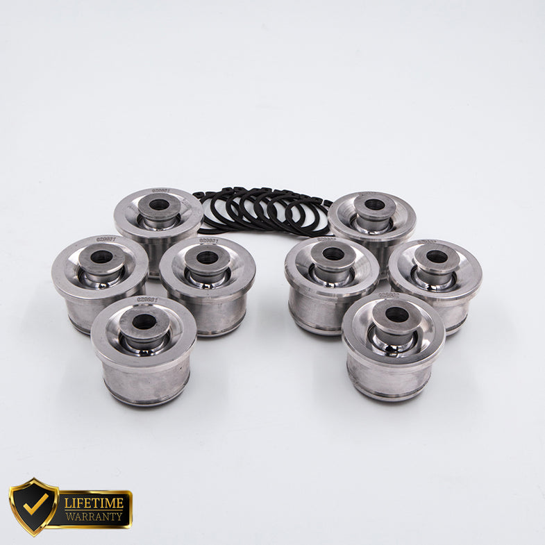 Suspension Secrets rear upper control arm monoball kit with bushings for Porsche 911 GT3, RS, GT2, RS 991.1 and 991.2 models.