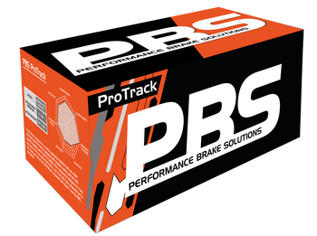 BMW i8 front performance brake pads by PBS, showing the detailed brake pad with metal backing and friction material.