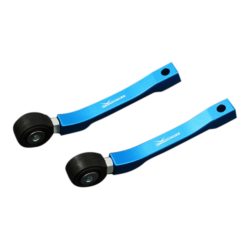 Hardrace Q0912 anti-roll bar link for Audi A4 B9 and S4/RS4 B9, showing the metal suspension component on a vehicle.