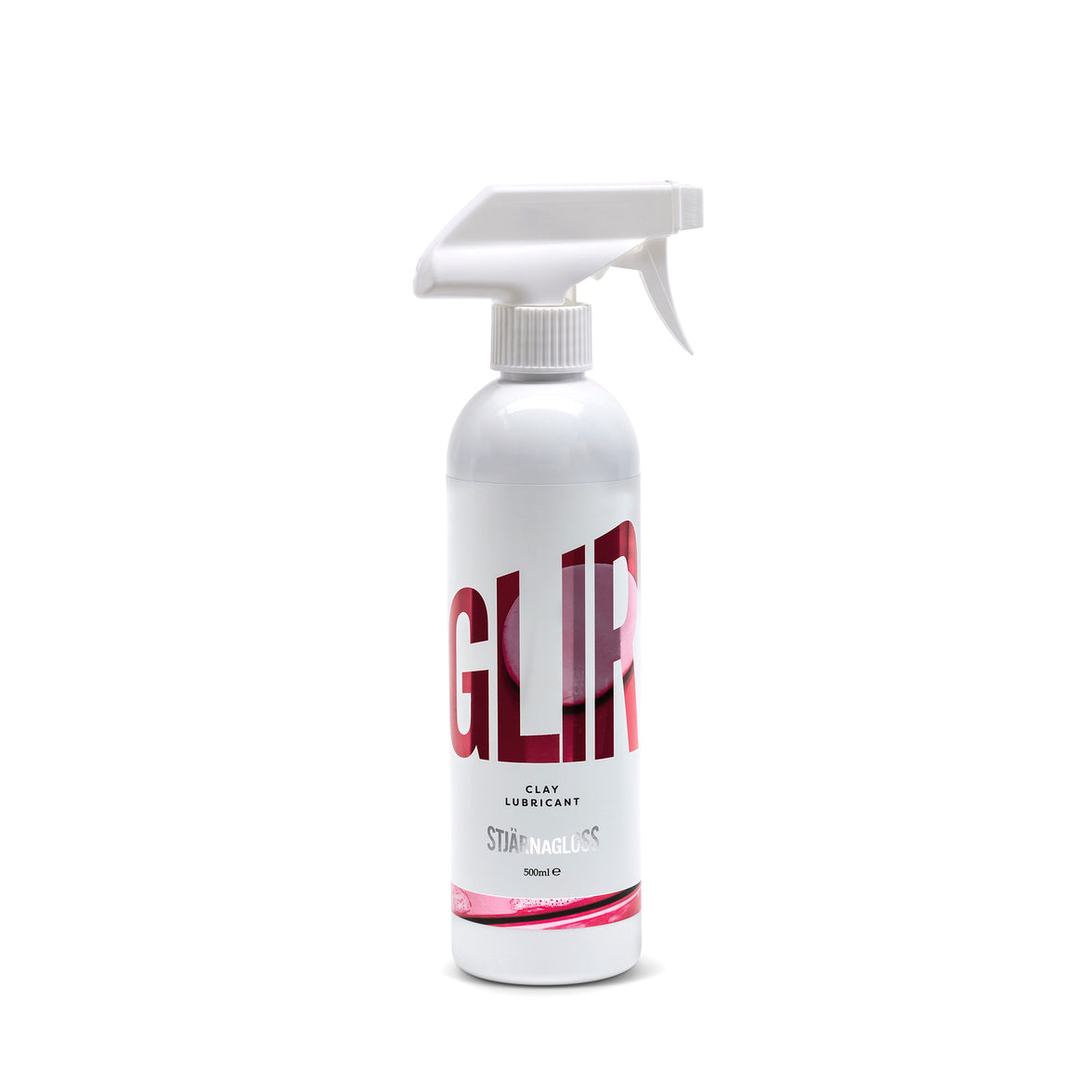 StjarnaGloss Clay Lubricant bottle labeled Glir, 500ml, with white background and product information visible.