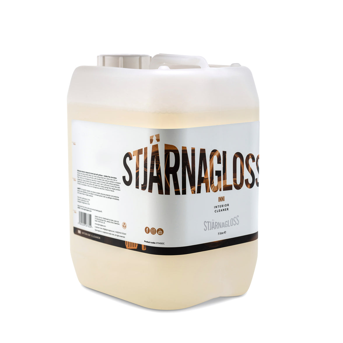 StjarnaGloss Inni all-surface interior car cleaner bottle with white label and spray nozzle, designed for cleaning vehicle interiors.