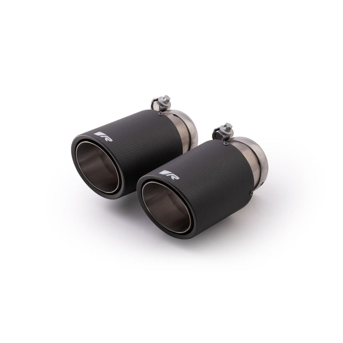Remus stainless steel BMW G42 M240i cat back exhaust system with carbon fiber tips, designed for improved sound and performance.