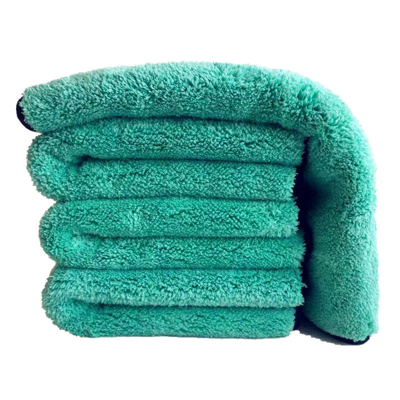 Nineteen72 Performance 72Detailing microfiber drying towel draped over a car for gentle, fast drying.