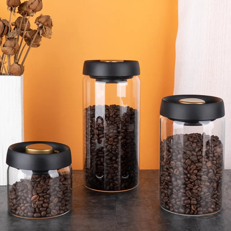 Nineteen72 Performance 72 Coffee vacuum-sealed coffee bean canister for fresh storage of coffee beans.