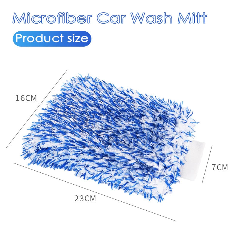 Nineteen72 Performance Soft Wash Mitt for car detailing, made of plush microfiber material for gentle cleaning and rinsing.