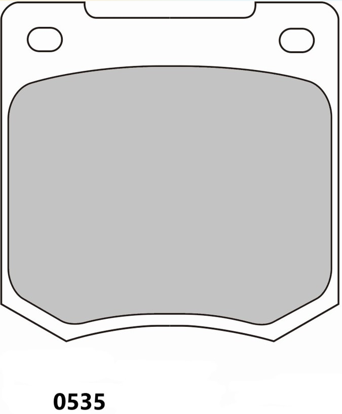 PBS Leon Cupra VZ TCR rear performance brake pads, model 0535, shown in the image with a close-up of the brake pad surface.