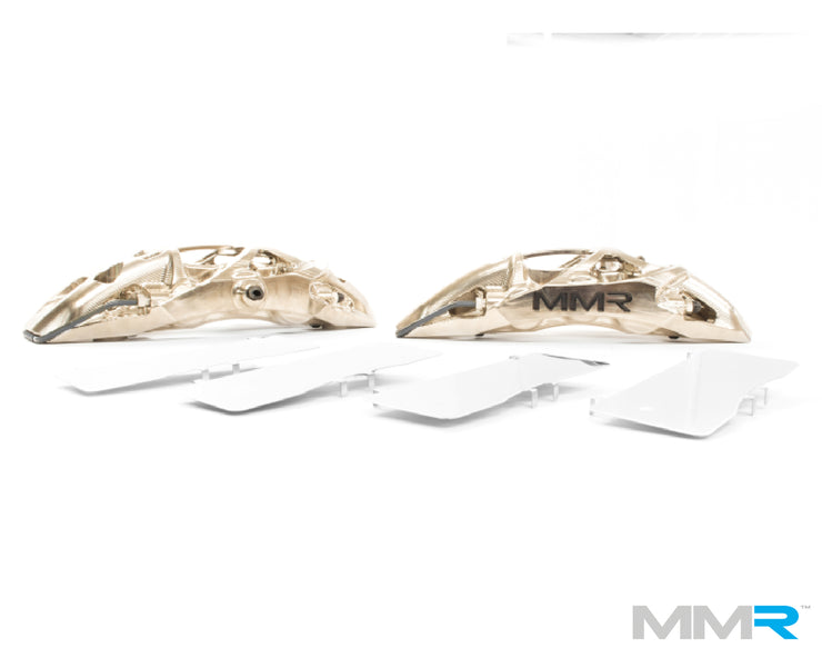 MMX Performance Big Brake Kit with forged monoblock calipers for BMW F2x and F3x series, featuring large ventilated rotors.