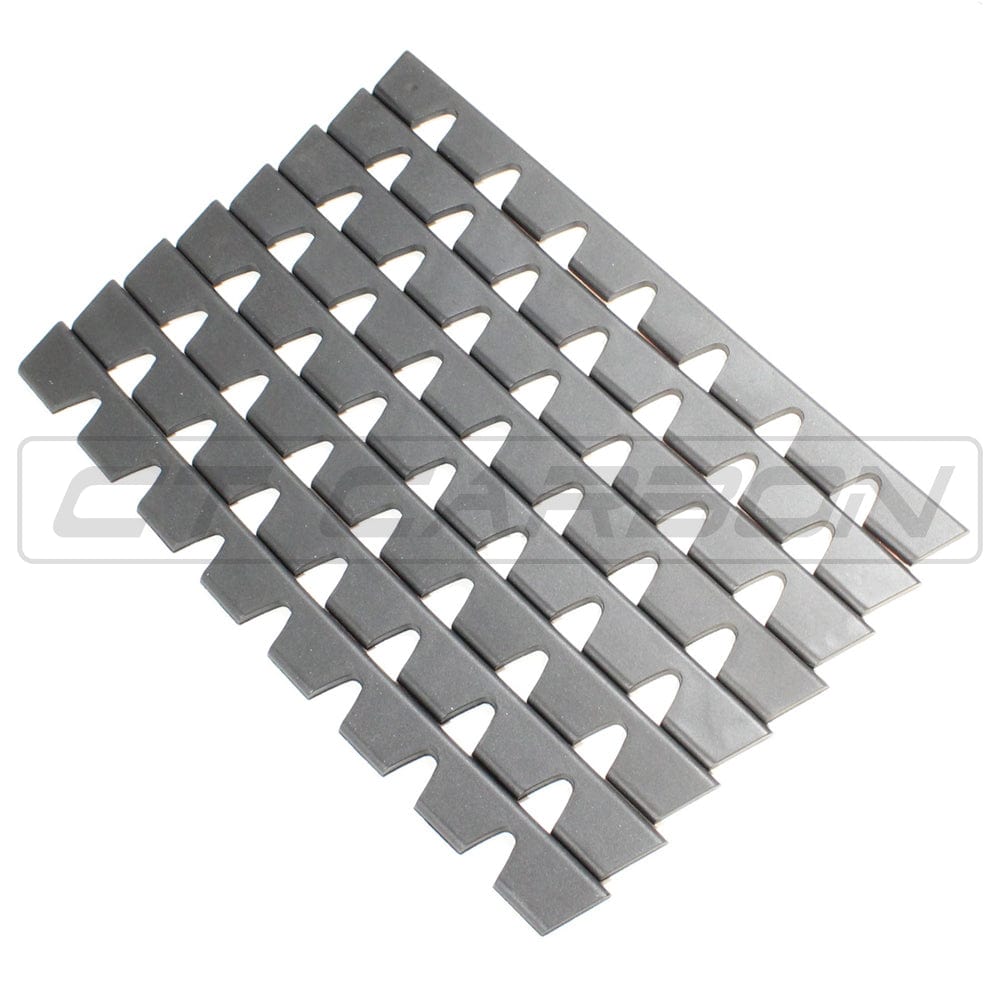 Universal splitter lip protector by CT Carbon, durable black splitter protector with reinforced edges for vehicle protection.
