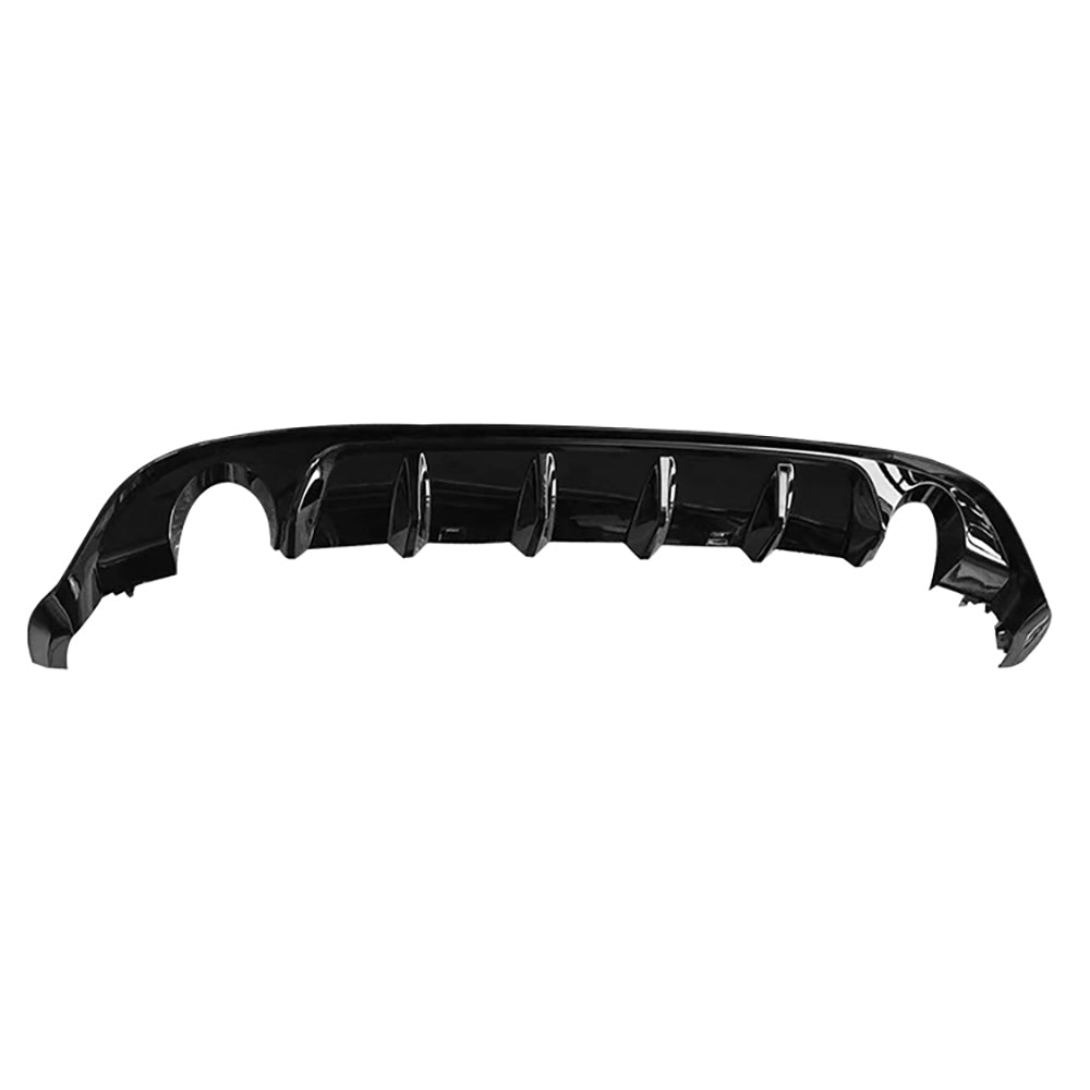 CT Carbon gloss black diffuser for Volkswagen Golf GTD and GTI MK7/7.5 2017-2020 adds sporty style to the rear bumper.